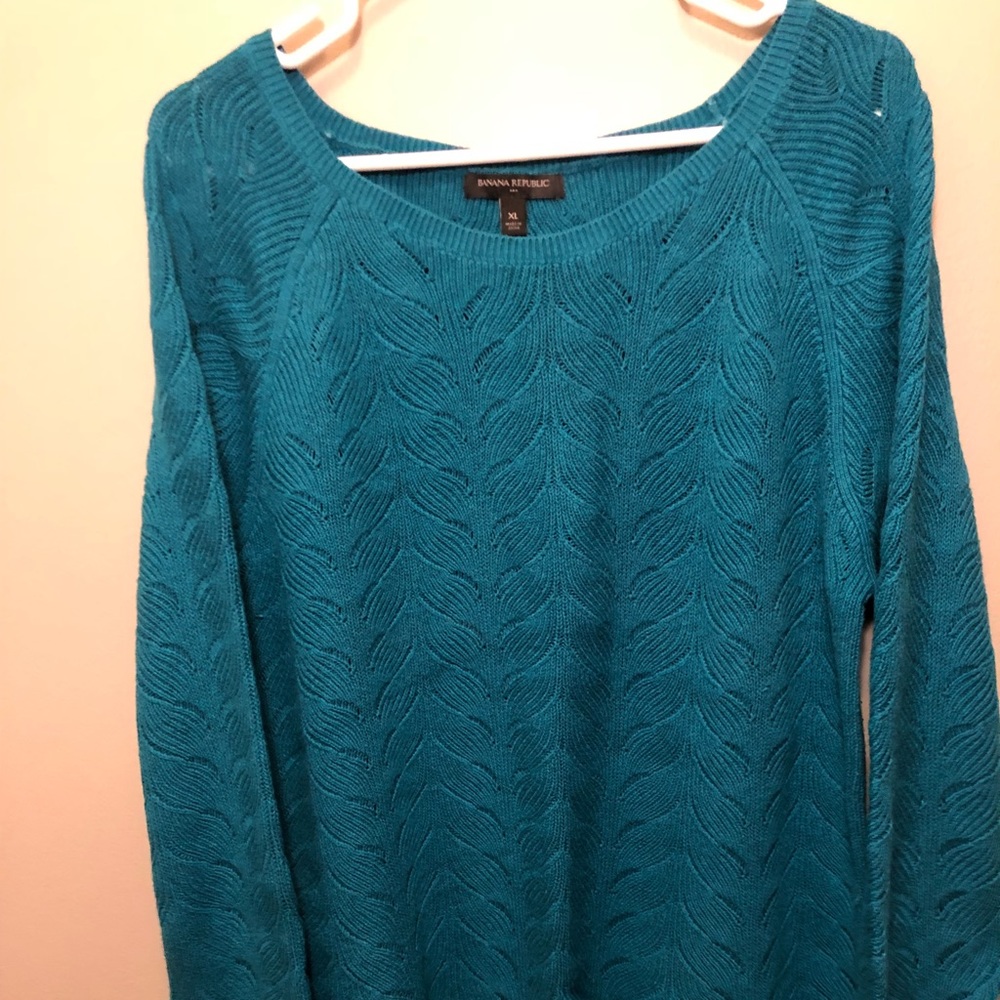 Banana Republic Factory Turquoise Sweater